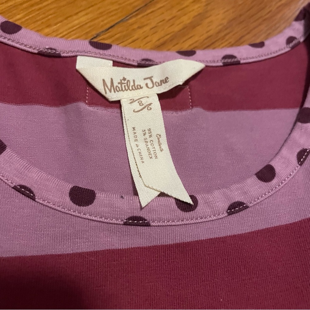 Matilda Jane Girl Size 8 Once Upon A Time Oh Dear Deer Layered Ruffle Tunic Top - Picture 5 of 7